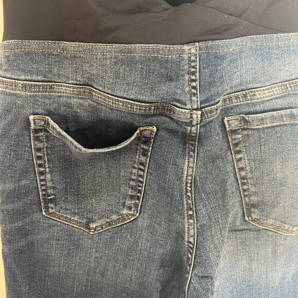 Isabel Maternity Skinny Bootcut Over the Belly Panel Denim Jeans - Picture 8 of 10